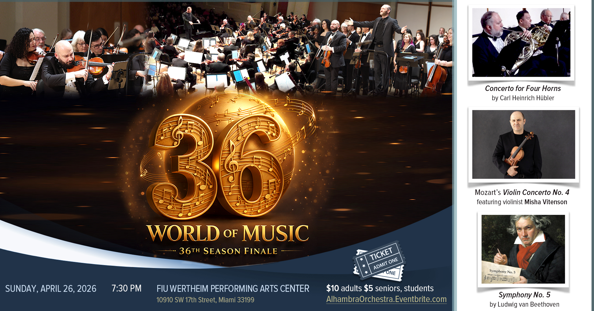 36th Season Finale Alhambra Orchestra Concert