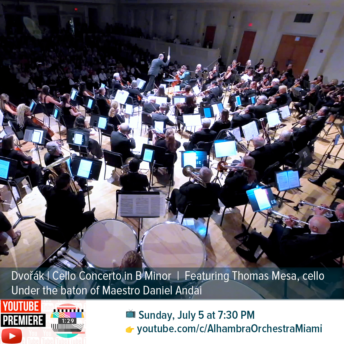 Premiering of Antonín Dvořák's Cello Concerto in B Minor